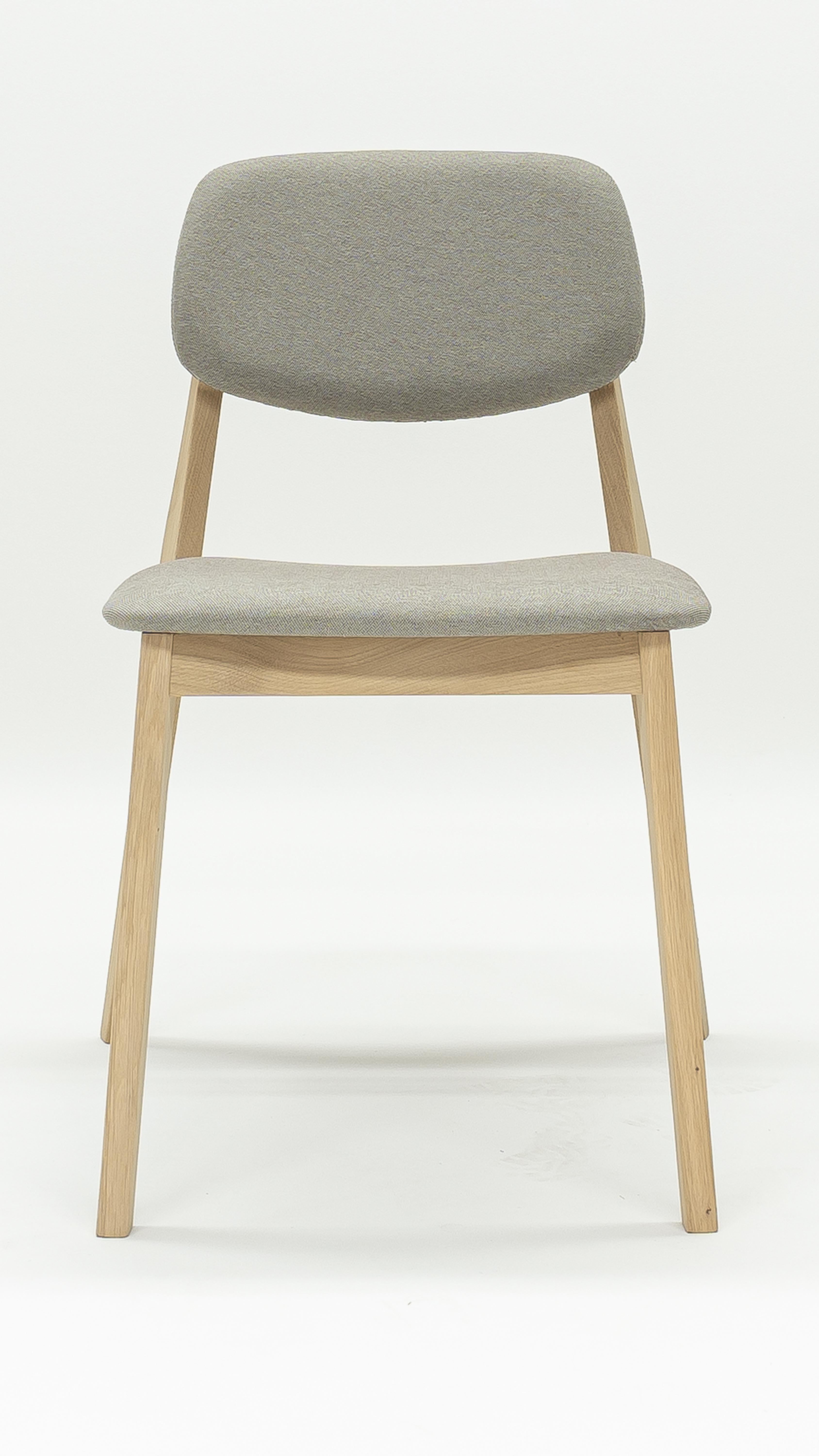 European Felber C14 Wood Chairs by Dietiker, Upholstered Beige, Set of 2 For Sale