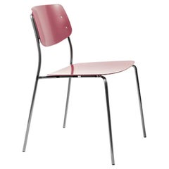 Felber C18 Indoor/Outdoor Patio Chairs by Dietiker in Aubergine/Wine, in Stock
