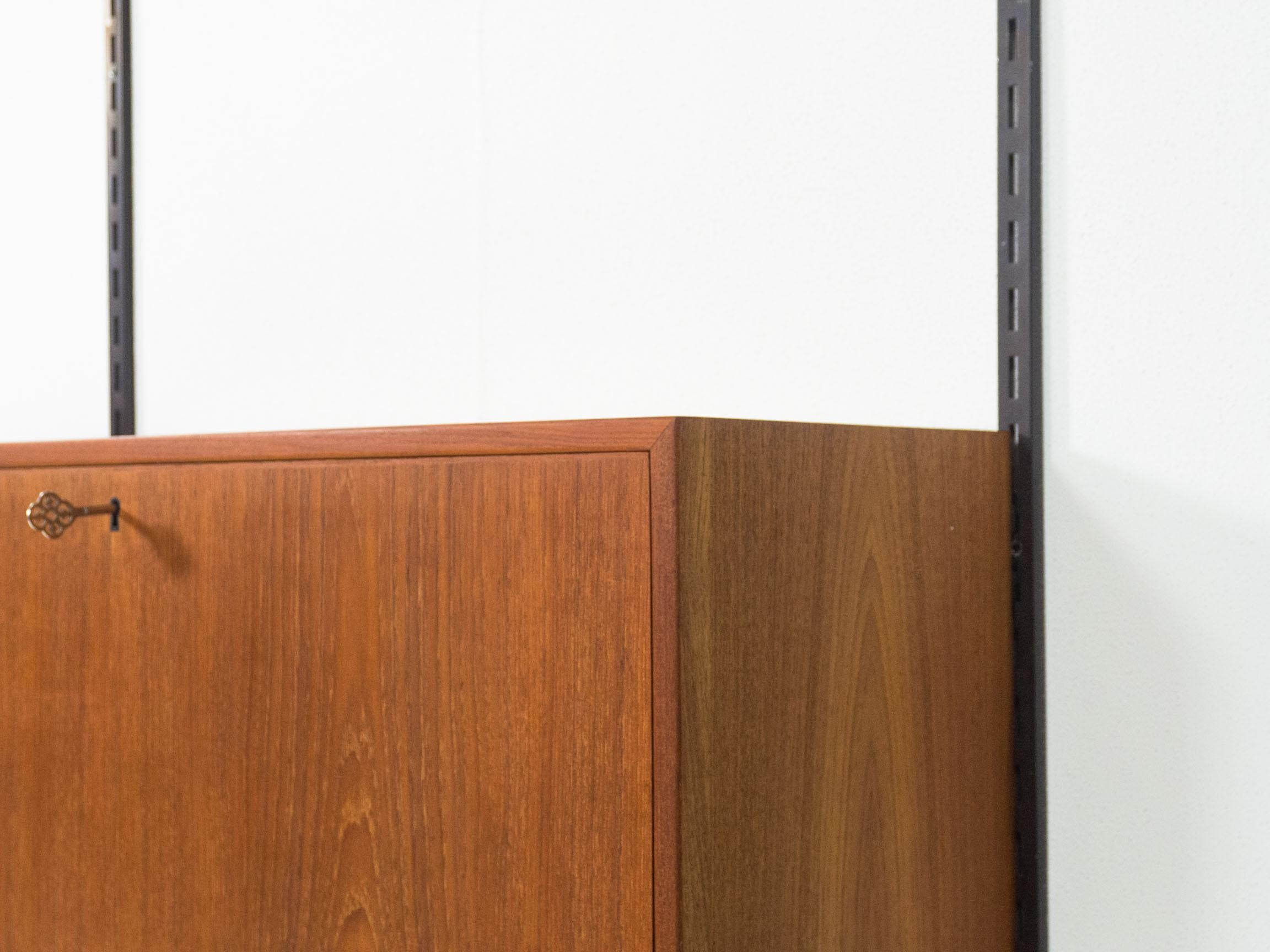 Feldballes Møbelfabrik Teak Wall Unit, Kai Kristiansen In Good Condition In Heerhugowaard, NL