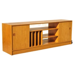 Feldballes Mobelfabrik Danish Modern Teak Record Credenza Media Cabinet