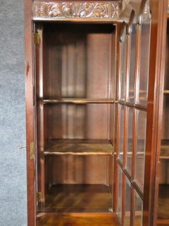 Feldenkrais of Philadelphia Federal Style Solid Mahogany Breakfront Bookcase