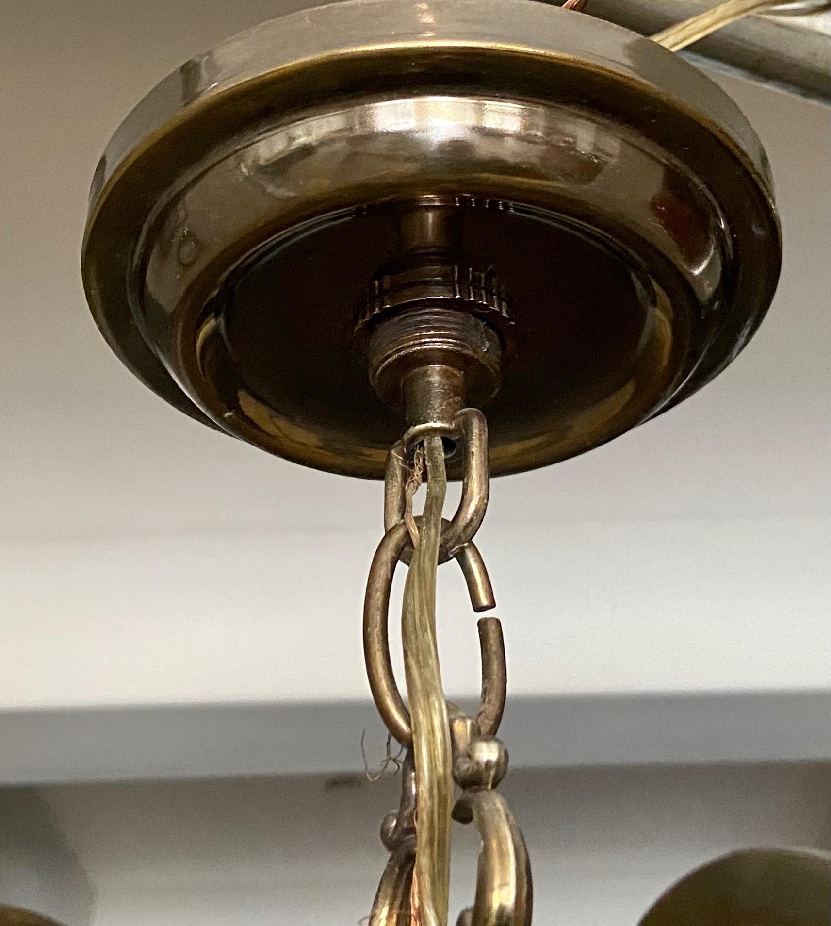 Feldman Brass 5 Light Hall Lantern or Pendant For Sale 13