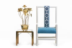 Scultura di bouquet di loto regolabile in ottone Feldman Chinoiserie, circa 1970