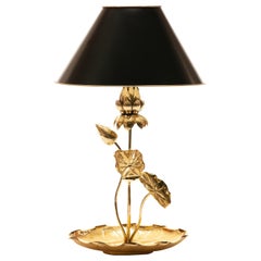 Vintage Feldman Lighting Brass Lotus Lamp in the Style of Parzinger, circa 1960