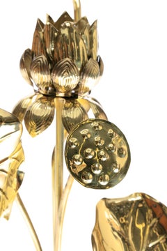Feldman Lotus Flower Lamp in the Style of Parzinger, circa 1960