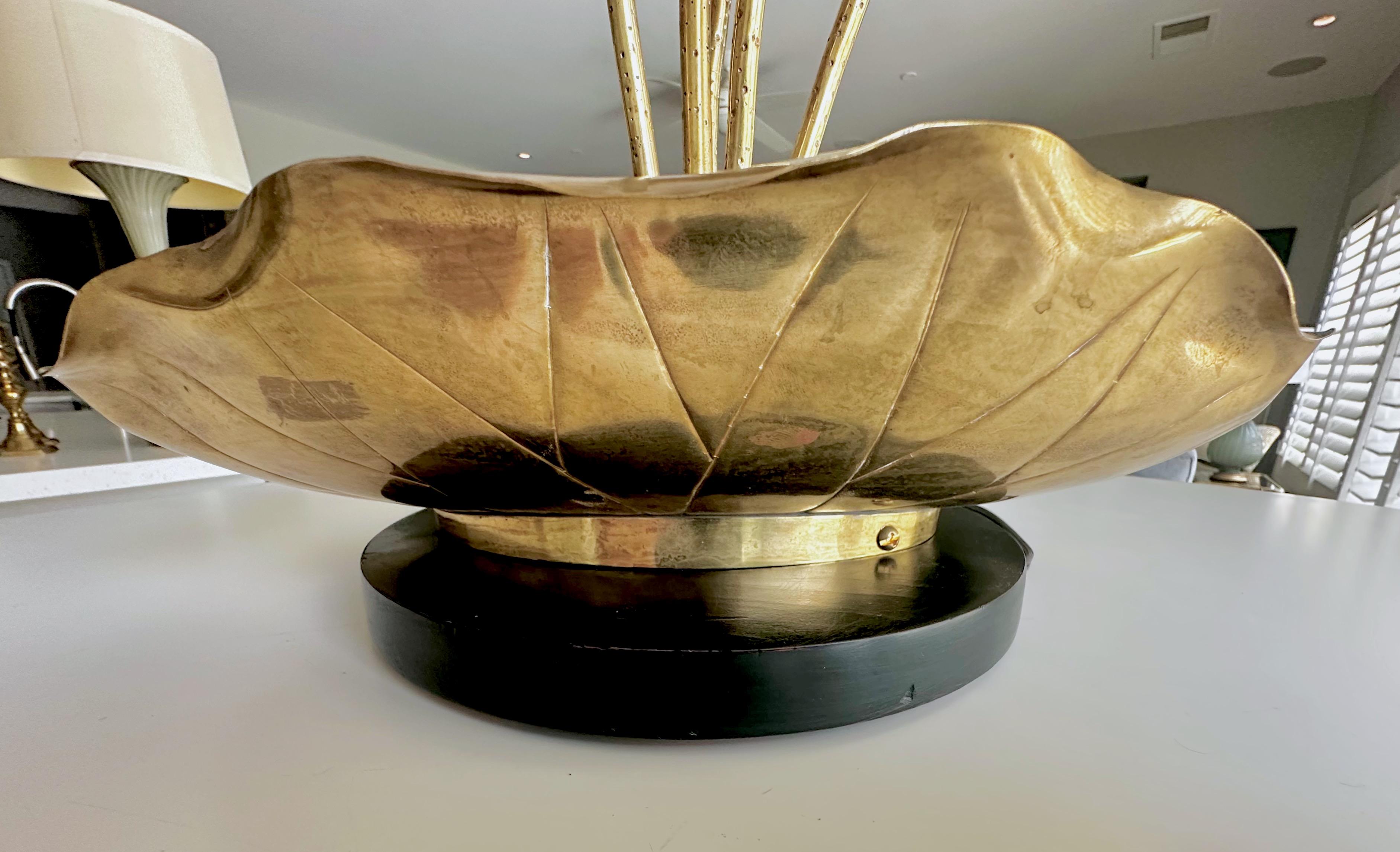 Feldman Lotus Flower table Lamp Style of Parzinger For Sale 8