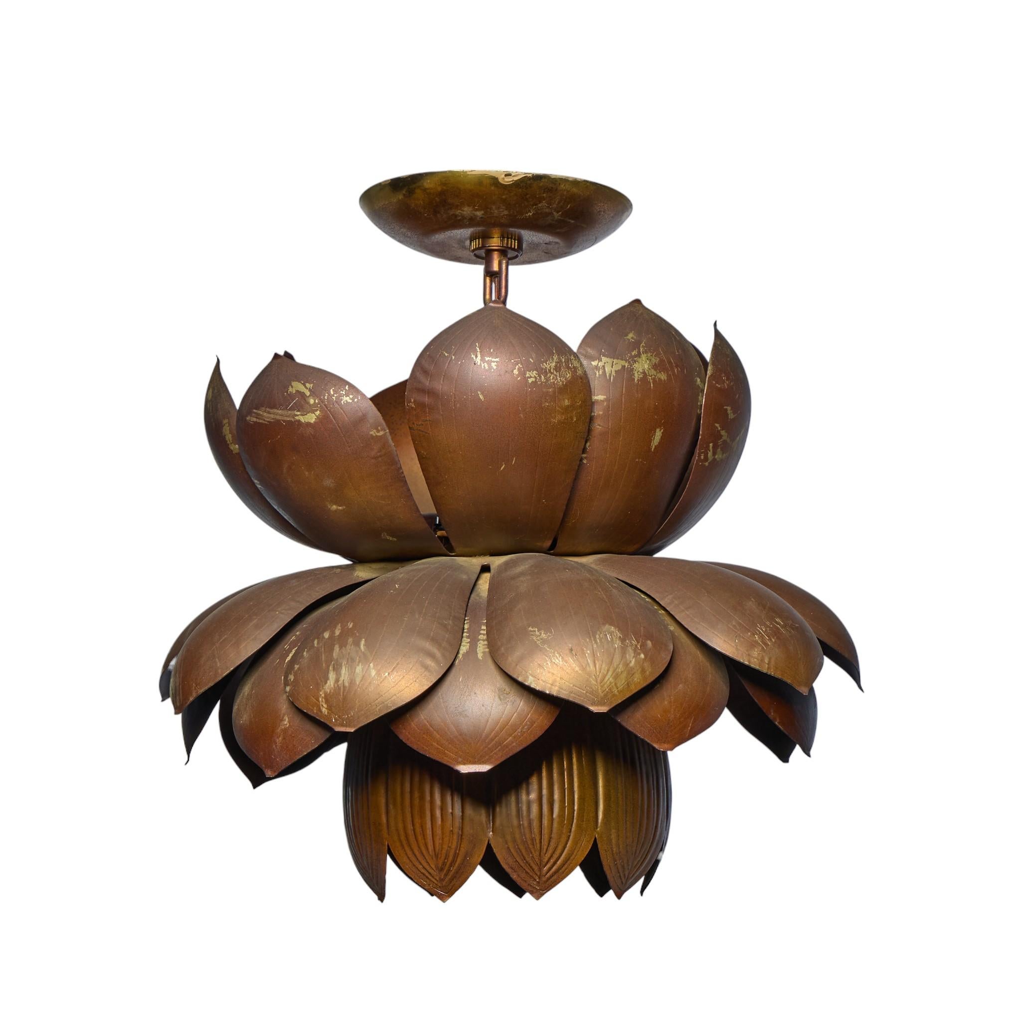 Feldman Lotus Pendent Light Fixture

This light fixture measures: 15 wide x 15 deep x 18 high

We take our photos in a controlled lighting studio to show as much detail as possible. We do NOT Photoshop out blemishes.

This item is sold in the same