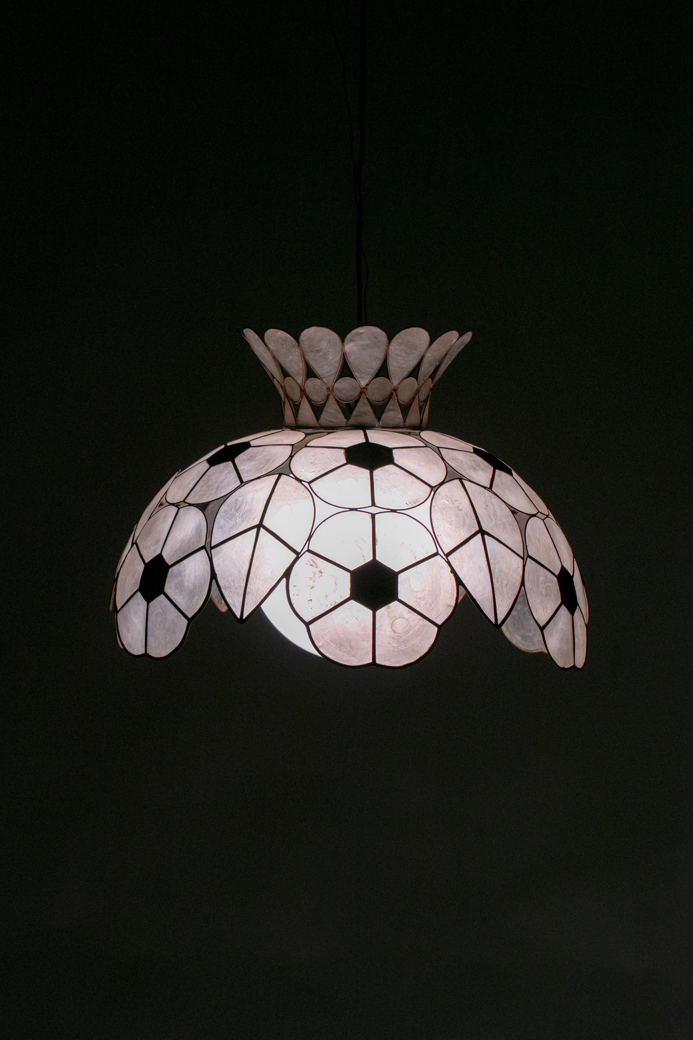 hanging shell lamp