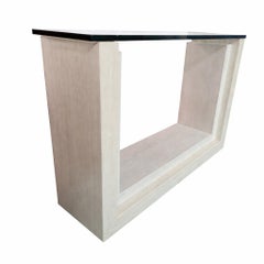 Feles Marble Console en travertin Marbre naturel, mat, poli sur mesure