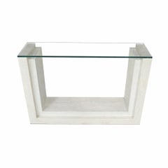 Feles Console Table Italian Travertine Marble Natural & Matte Custome Made Spain