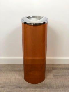 Boden-Aschenbecher aus Lucite und Metall vonice Antonio Botta, Italien, 1970er Jahre