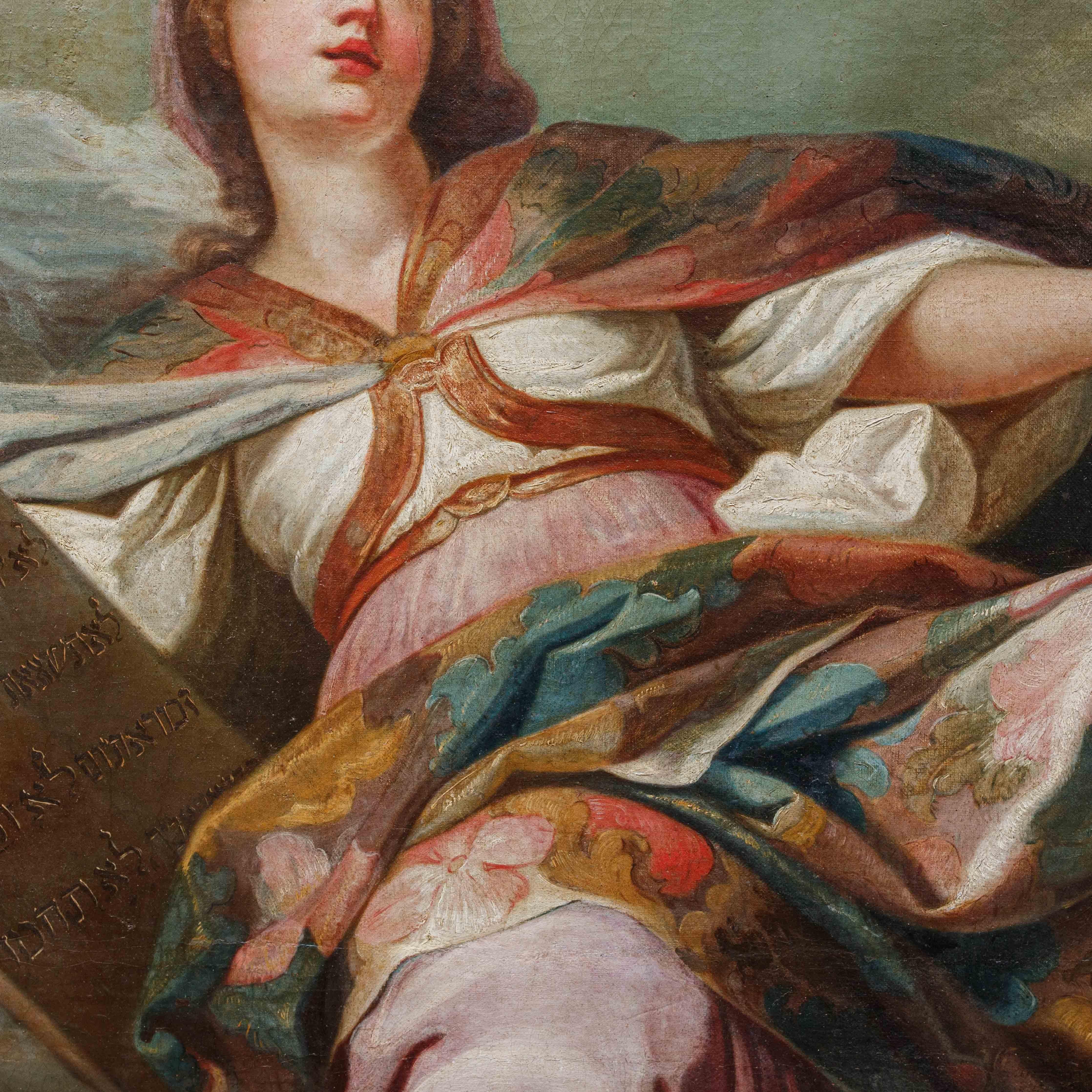 Allegoria della Religione Dipinto olio su tela Felice Boscaratti (1721 - 1807) For Sale 9