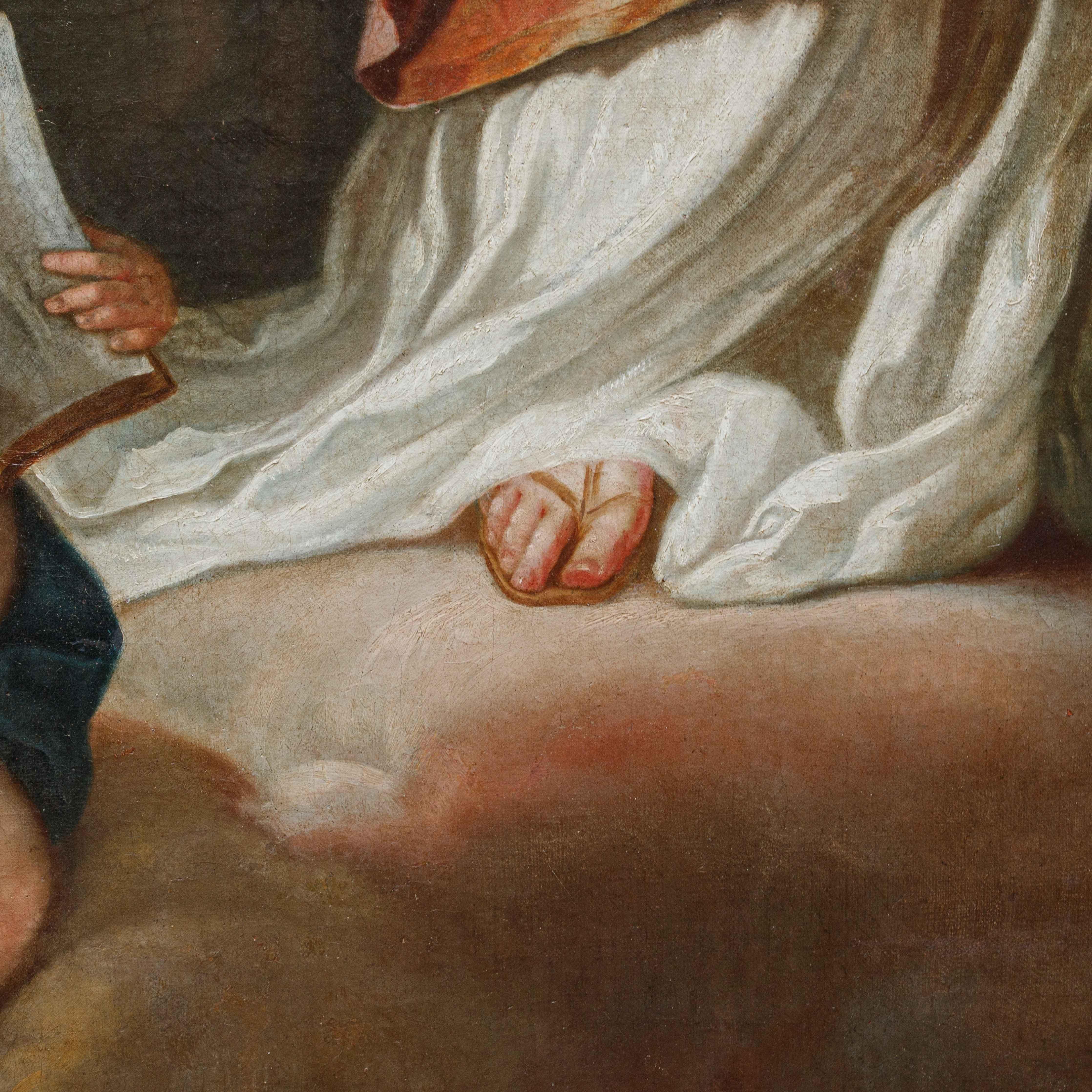 Allegoria della religione Dipinto olio su tela Felice Boscaratti (1721 - 1807) 12