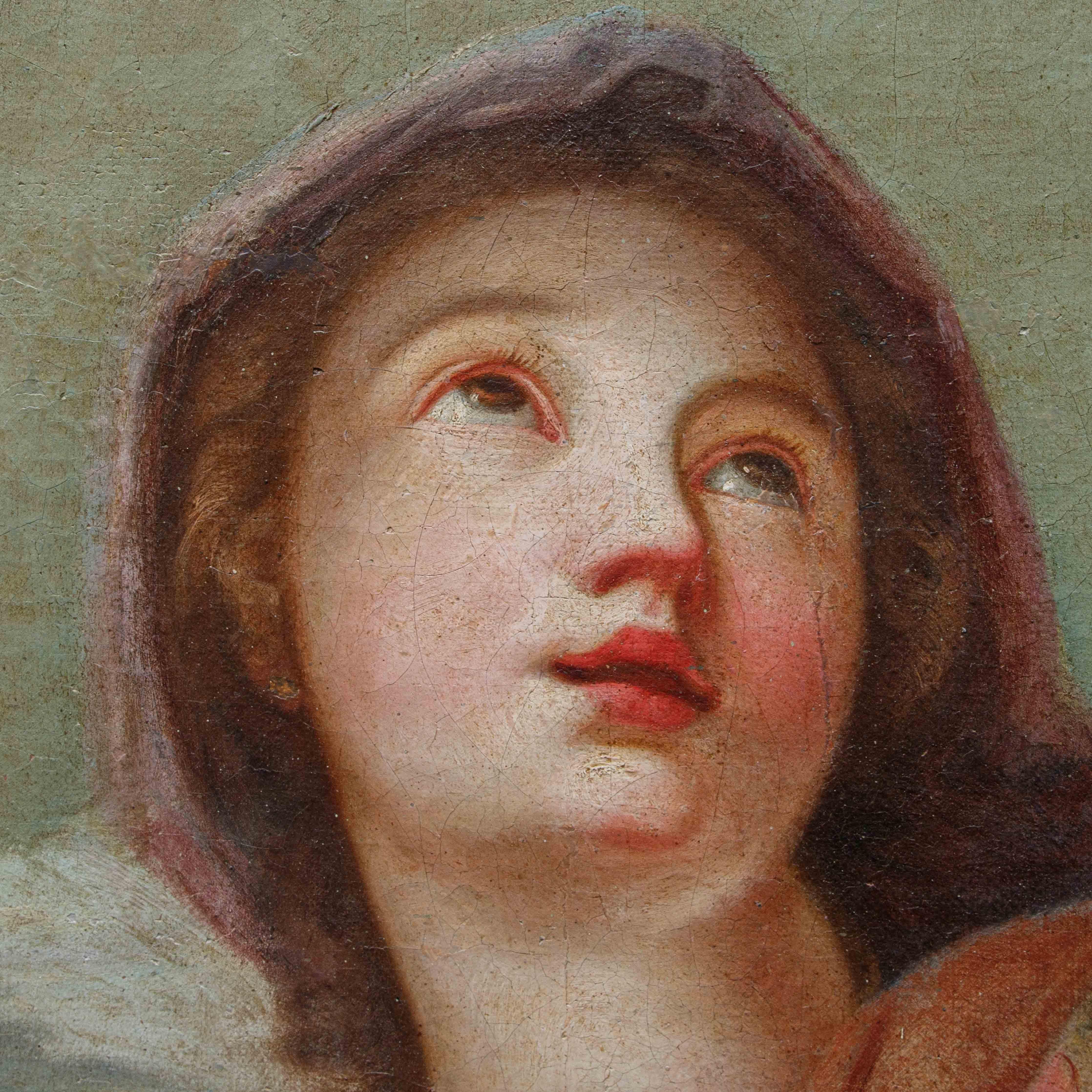 Allegoria della religione Dipinto olio su tela Felice Boscaratti (1721 - 1807) 13