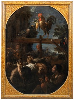 Felice Boselli Début du XVIIIe siècle Peinture de figures italienne - Nature morte - Huile sur 