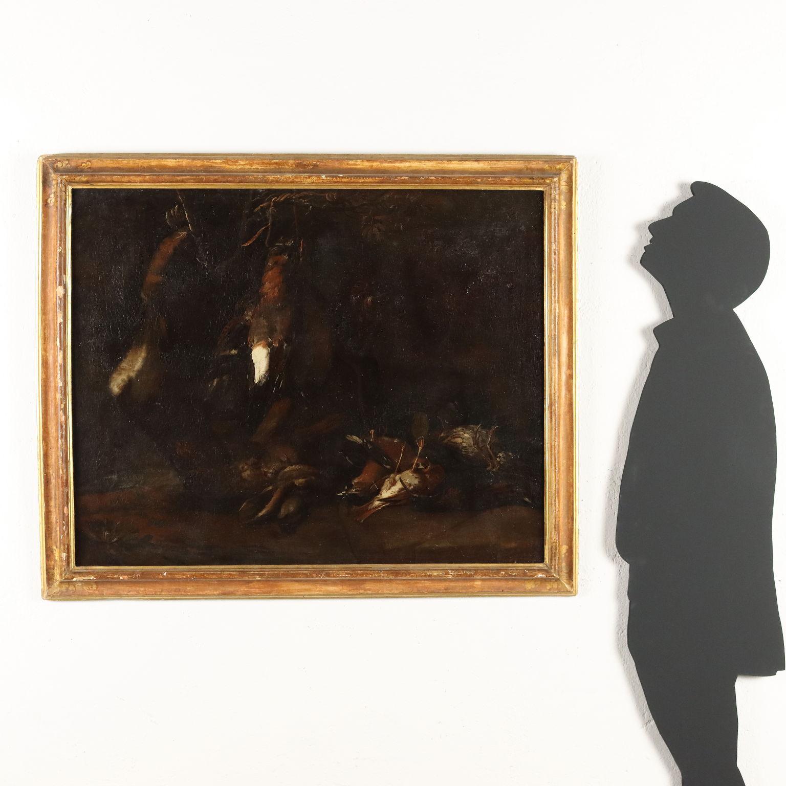 Natura morta con Cacciagione XVII-XVIII secolo - Other Art Style Painting by Felice Boselli