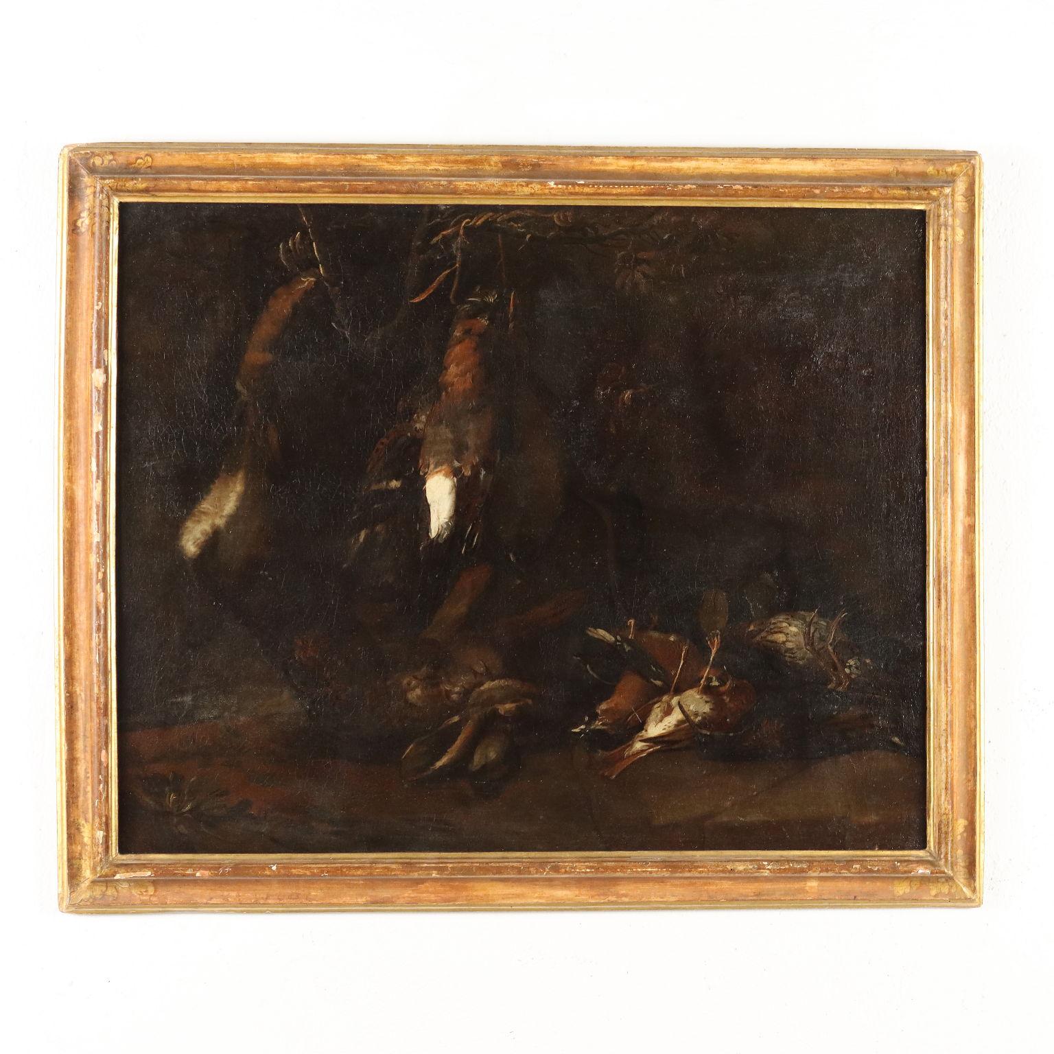 Felice Boselli Still-Life Painting - Natura morta con Cacciagione XVII-XVIII secolo