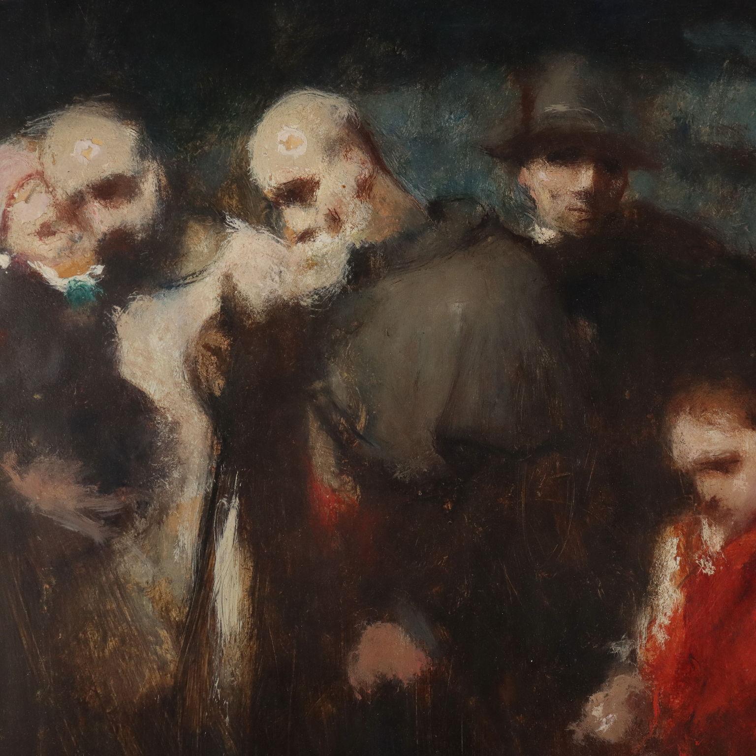 The Wayfarers, 1910 - Other Art Style Painting by Felice Carena