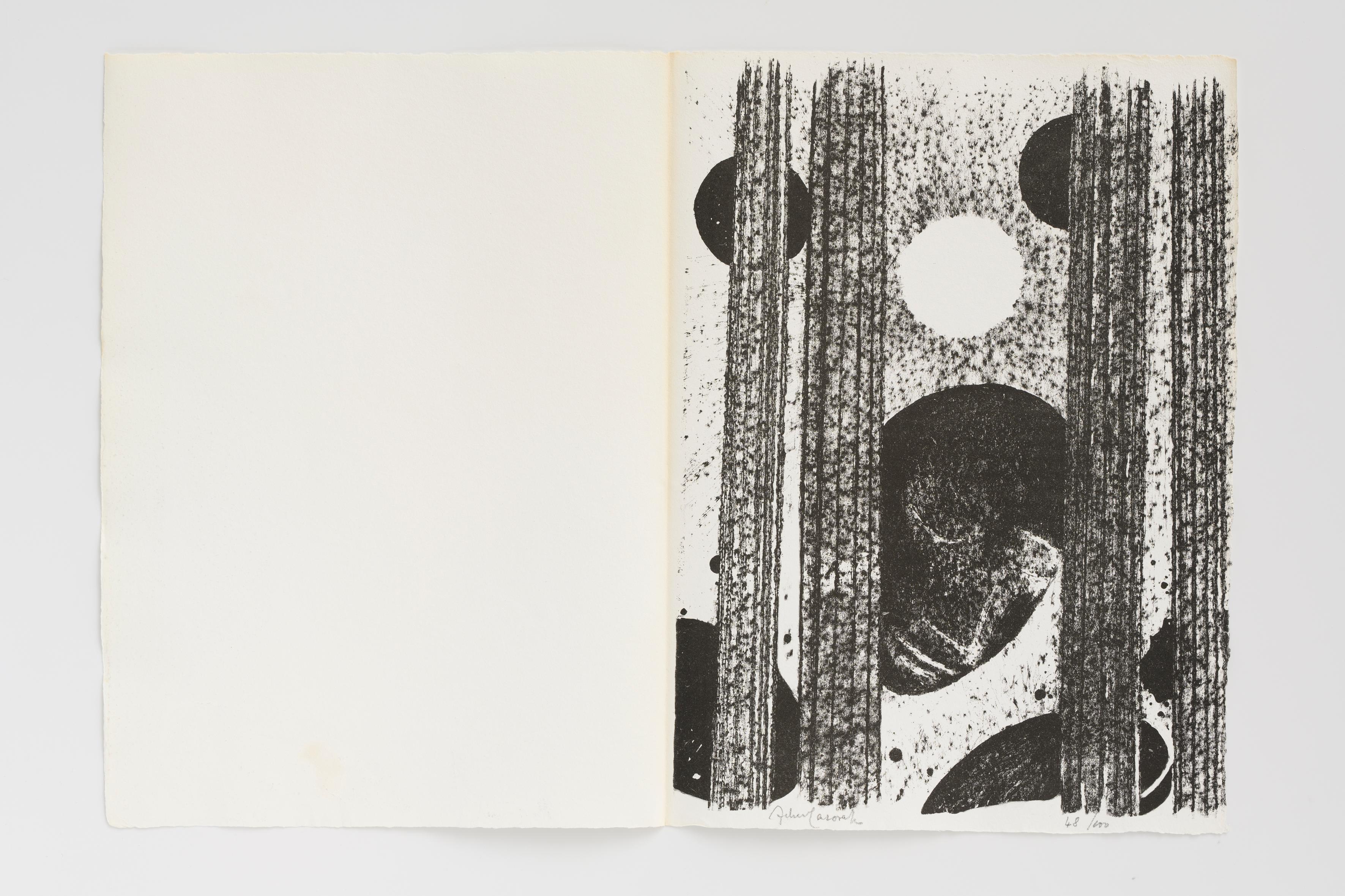 Cantique des Colonnes, Felice Casorati (post-war abstract Lithograph) For Sale 9