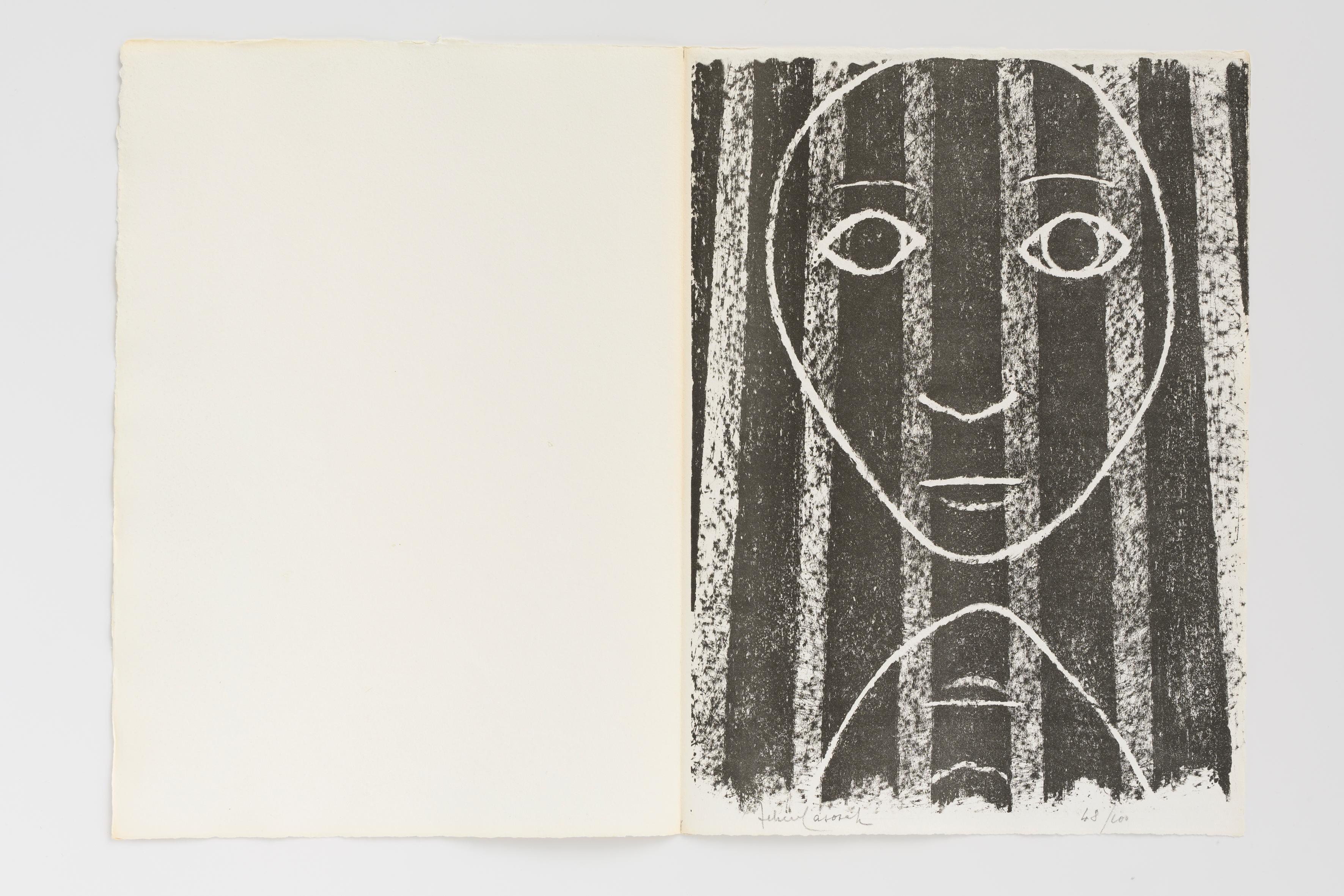 Cantique des Colonnes, Felice Casorati (post-war abstract Lithograph) For Sale 5