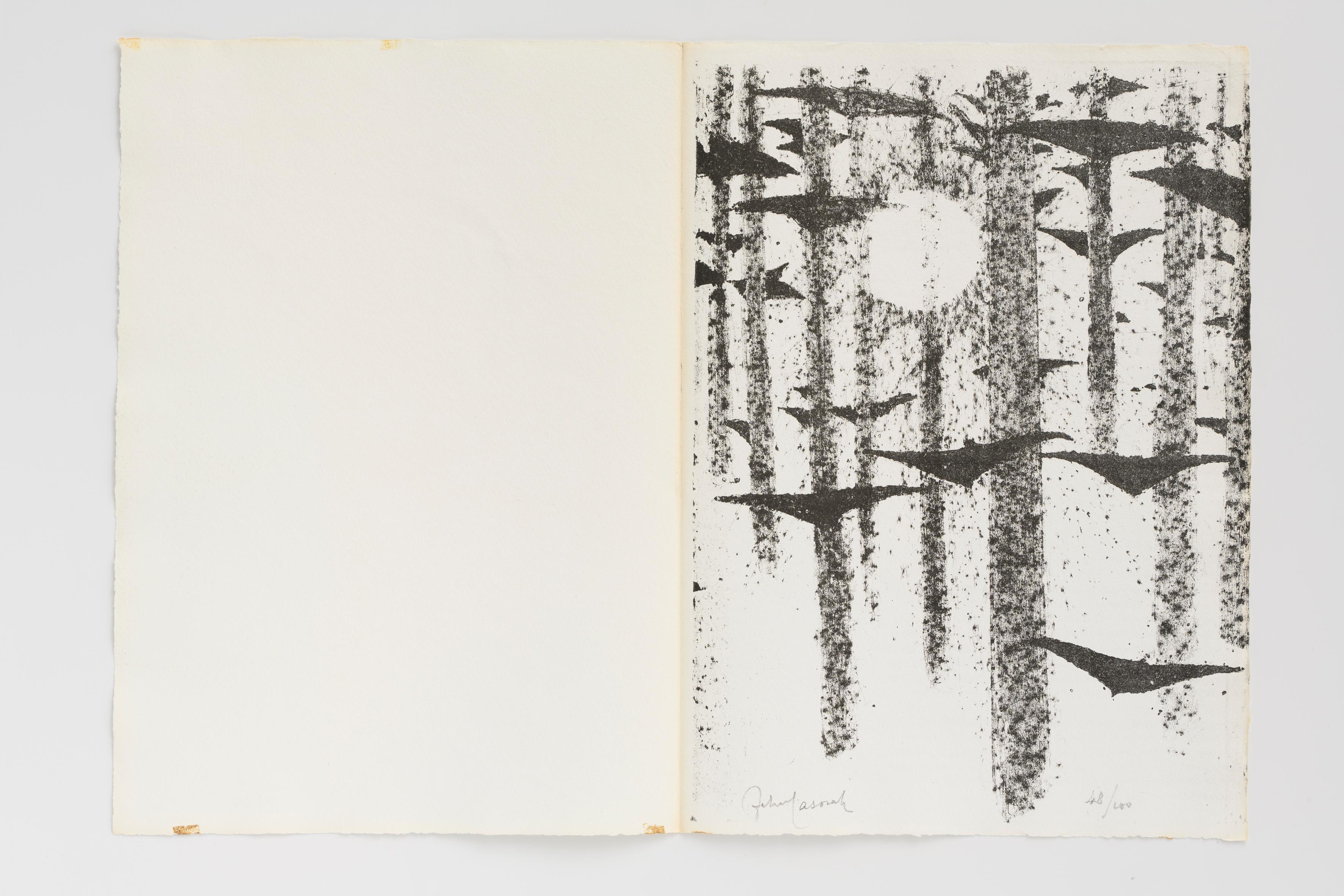 Cantique des Colonnes, Felice Casorati (post-war abstract Lithograph) For Sale 8