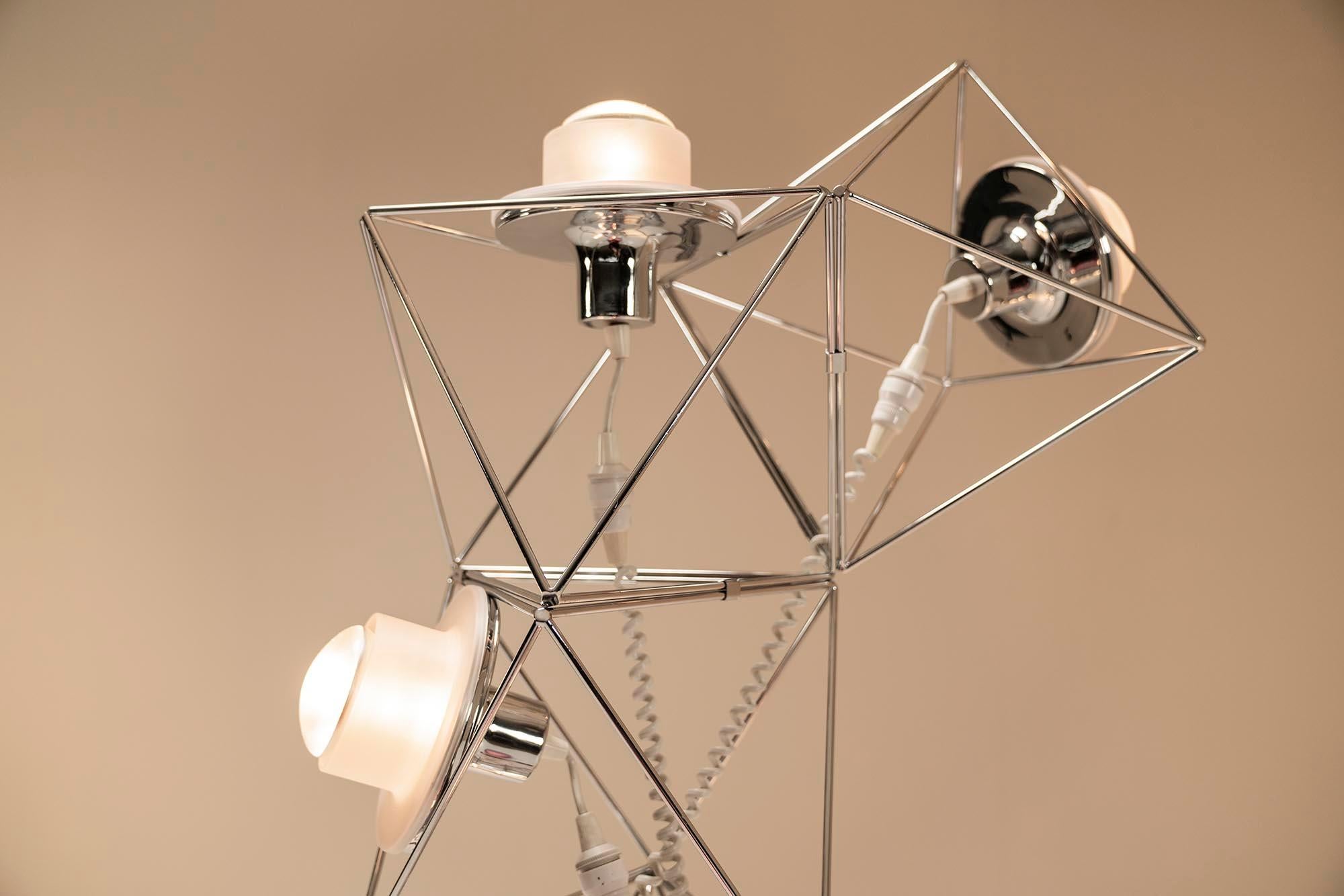 Felice Ragazzo Space Age 'Poliedra' Lamp for Harvey Guzzini, Italy, 1969 4