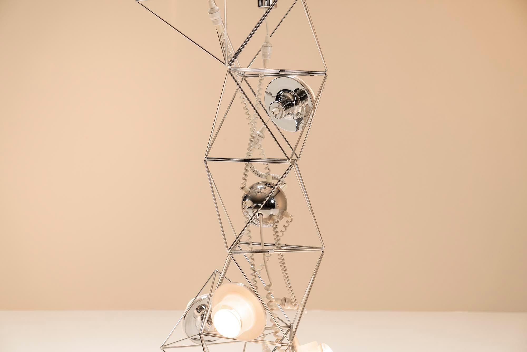 Felice Ragazzo Space Age 'Poliedra' Lamp for Harvey Guzzini, Italy, 1969 In Good Condition In Hellouw, NL