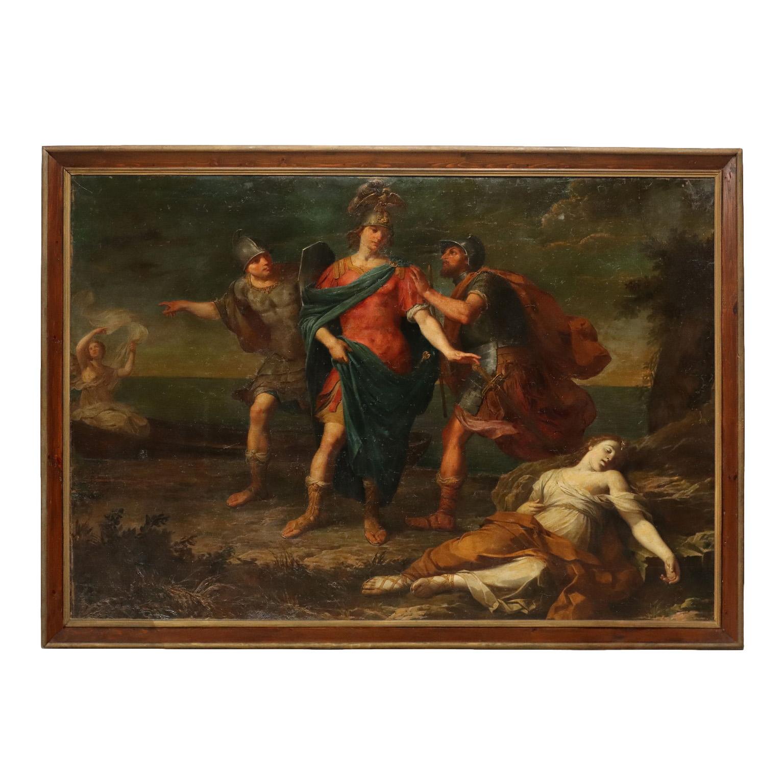 Felice Torelli Figurative Painting - Painting Theseus abandons Ariadne, early 18th century