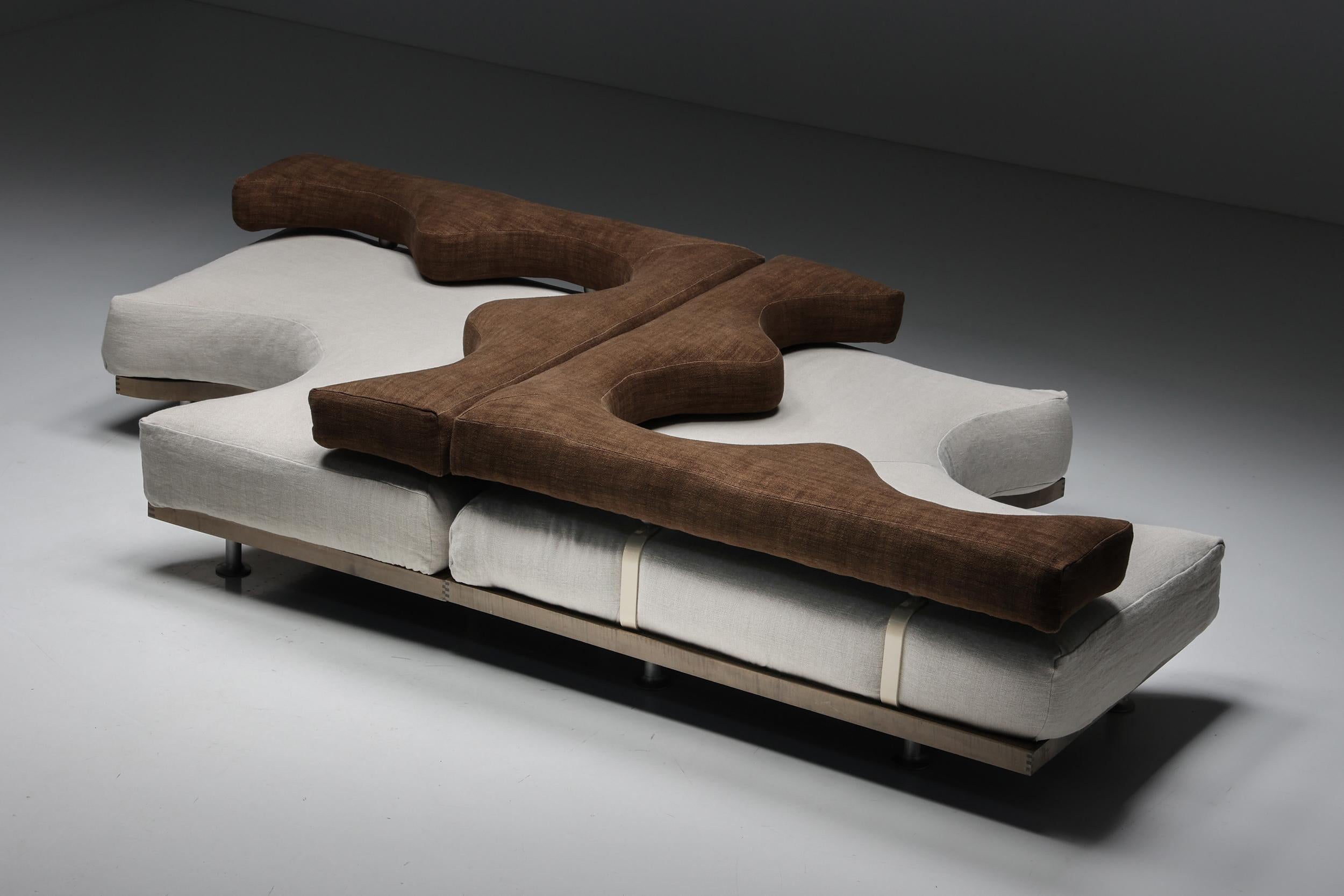 Felicerossi Italian Post-Modern Sectional Sofa, 1970s For Sale 1