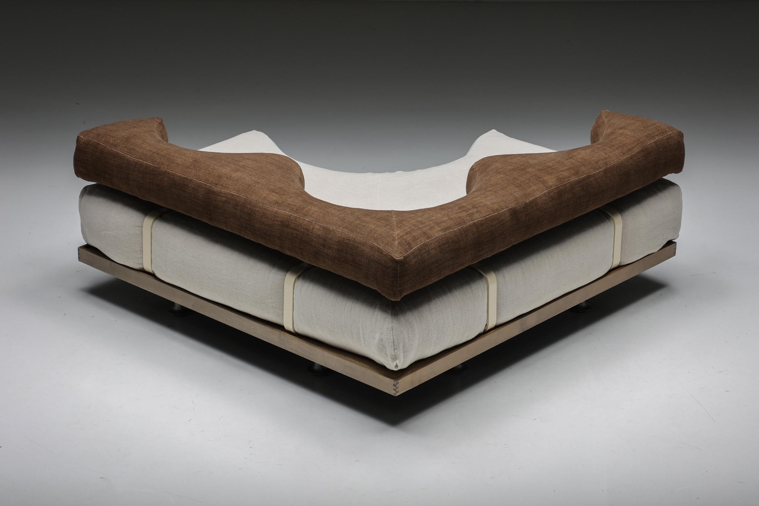 Felicerossi Italian Post-Modern Sectional Sofa, 1970s For Sale 3