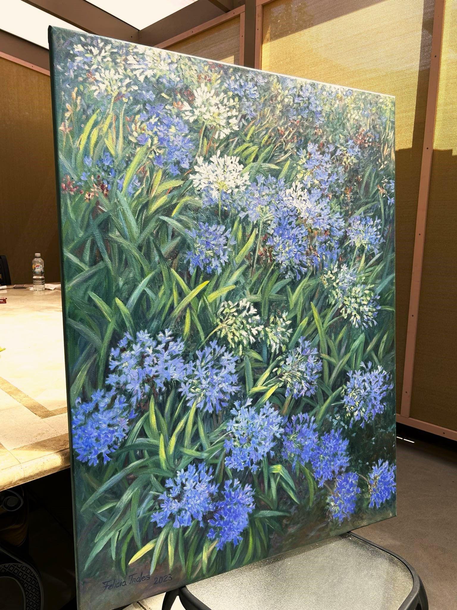 African Lily, Painting, Oil on Canvas For Sale 4