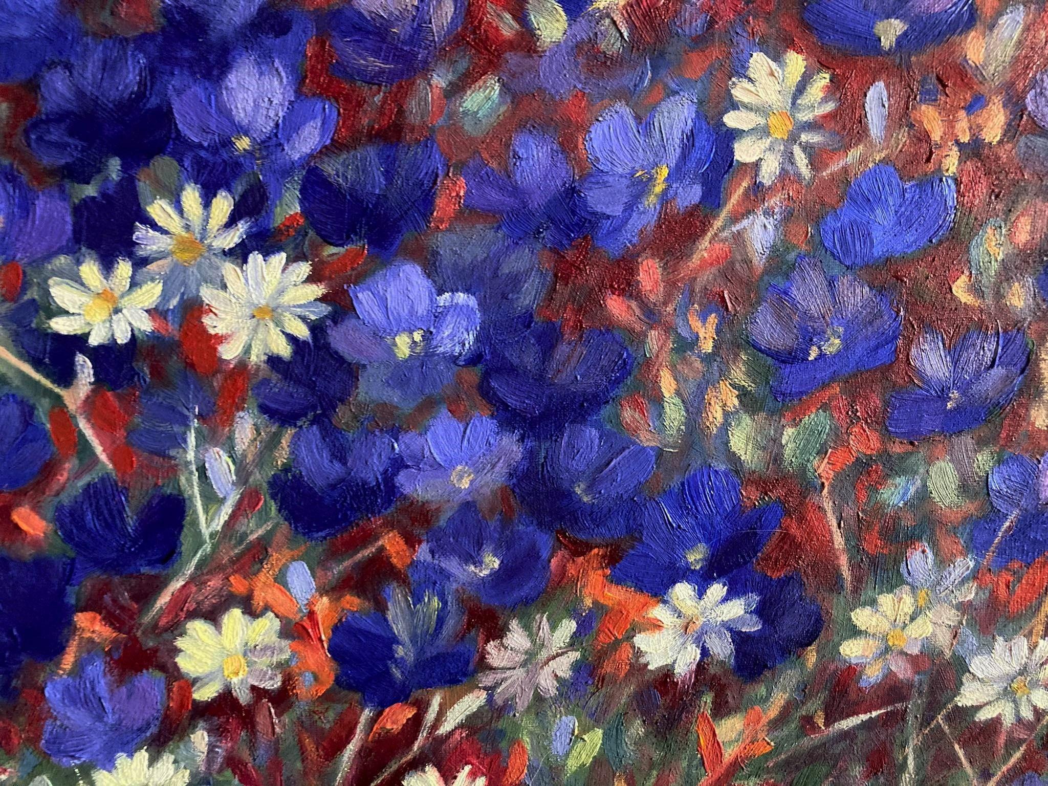 My art is about spring, vibrant and strong colors, contrasts - a foreplay between light and shadow :: Painting :: Impressionist :: This piece comes with an official certificate of authenticity signed by the artist :: Ready to Hang: Yes :: Signed: