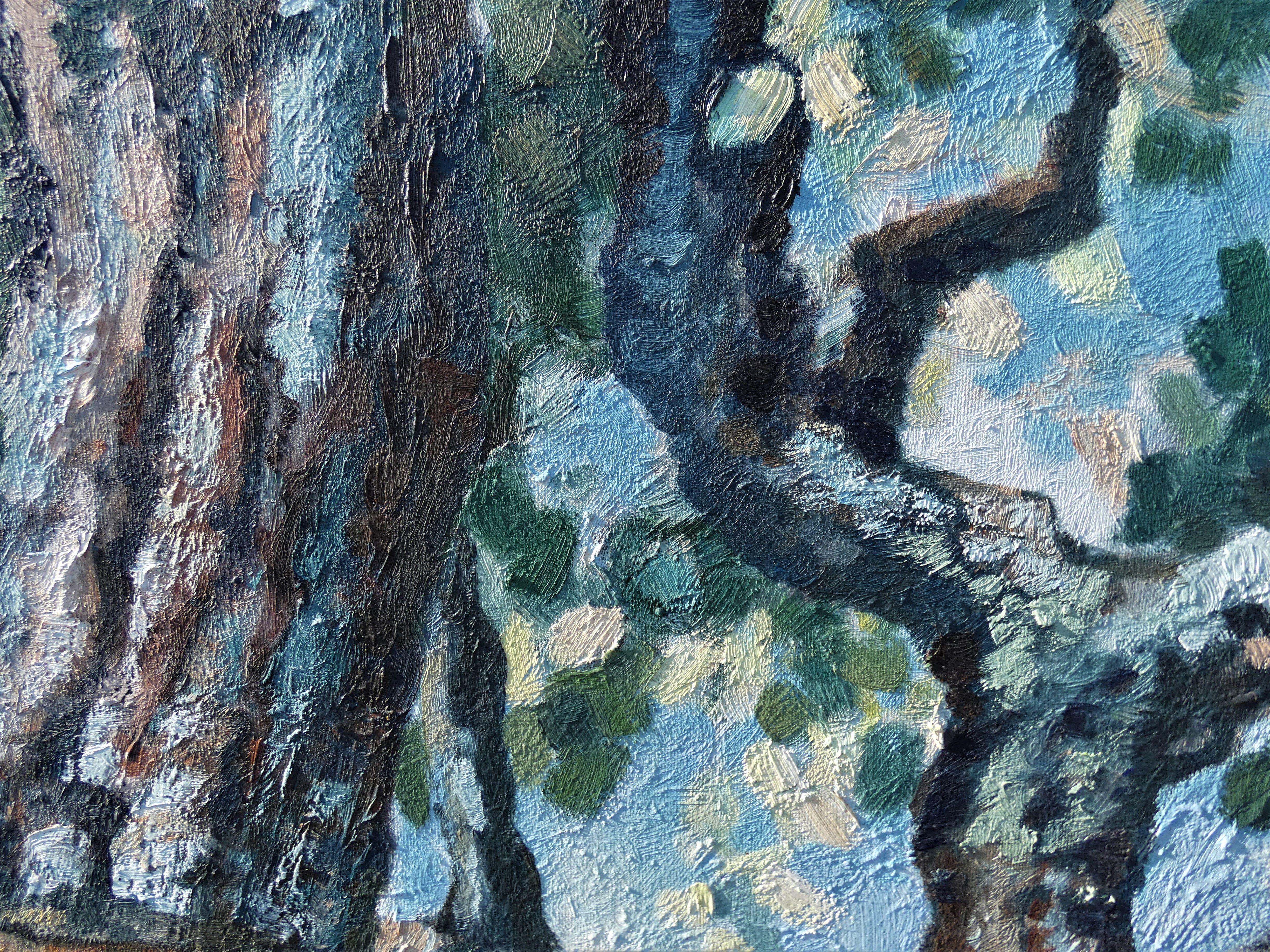 Korkbaum, Gemälde, Öl auf Leinwand im Angebot 2