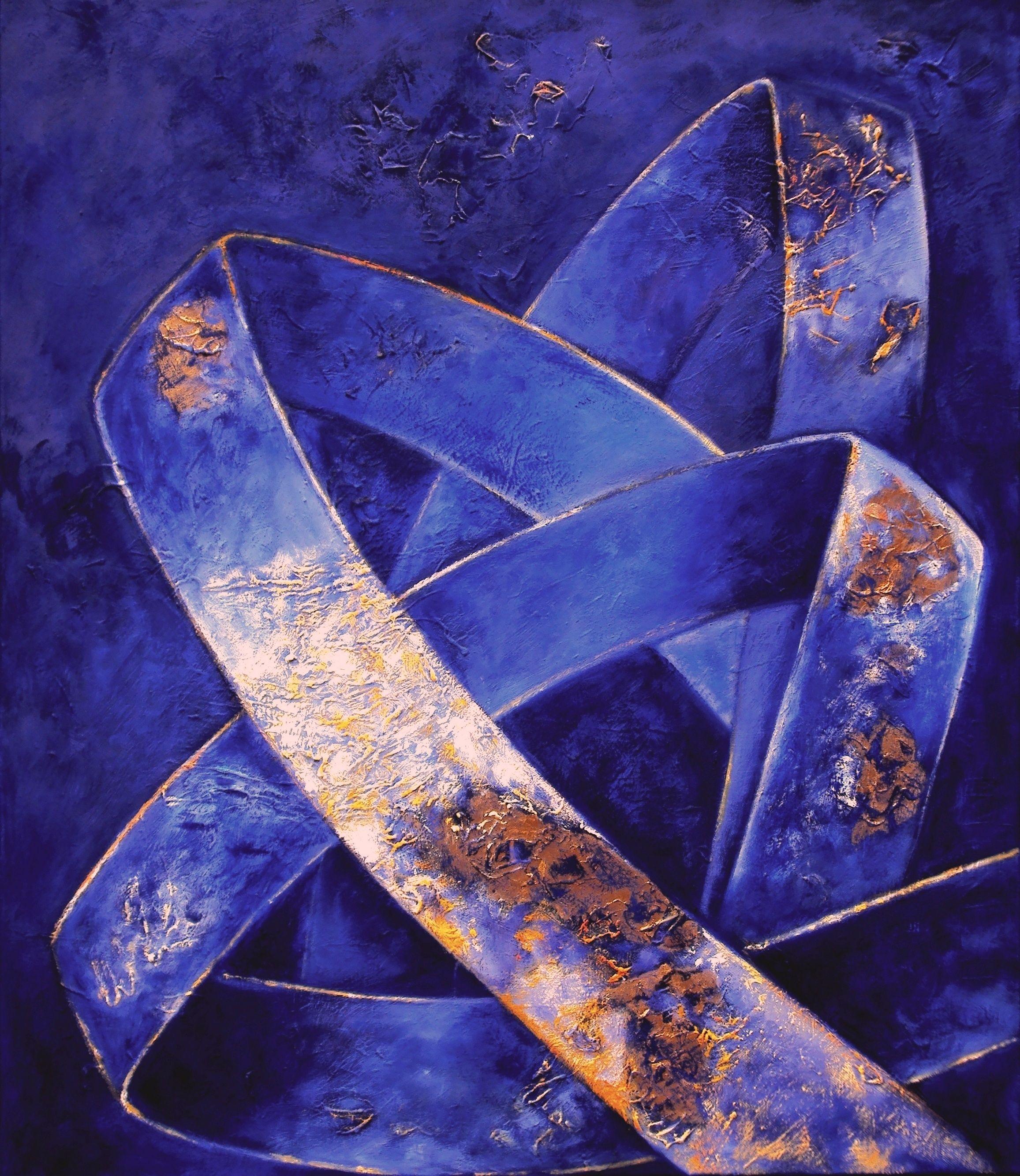 Felicia Trales Abstract Painting - Entwine III, Painting, Oil on Canvas