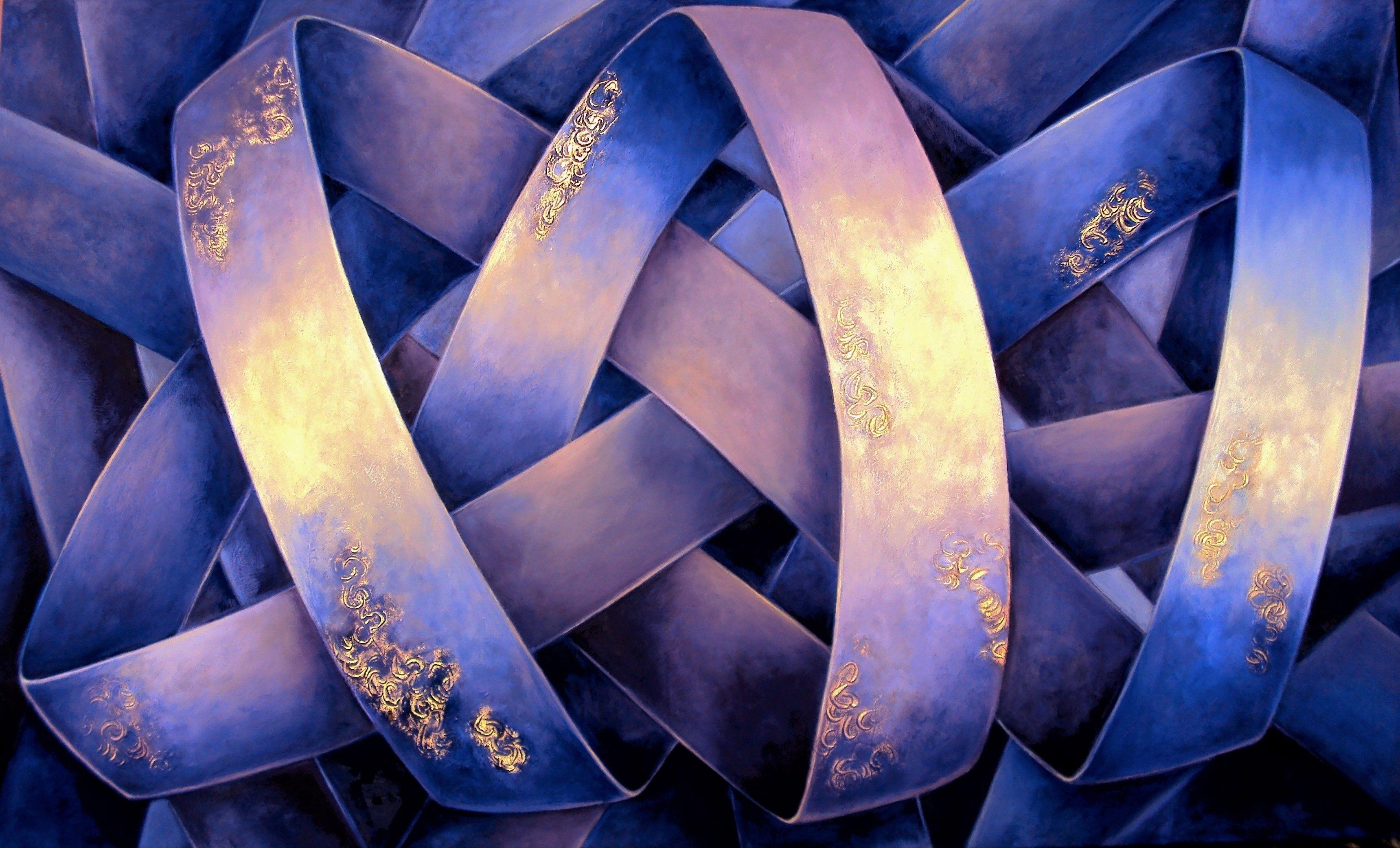 Felicia Trales Abstract Painting - Entwine, Painting, Oil on Canvas