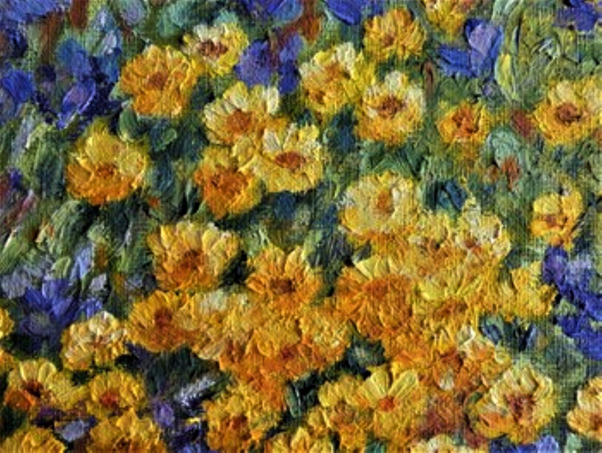 Blumen wieder, Gemälde, Öl auf Leinwand (Impressionismus), Painting, von Felicia Trales