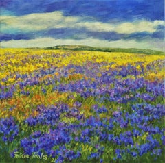 Flowery Field III, Gemälde, Öl auf Leinwand