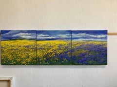 Flowery Field, Gemälde, Öl auf Leinwand