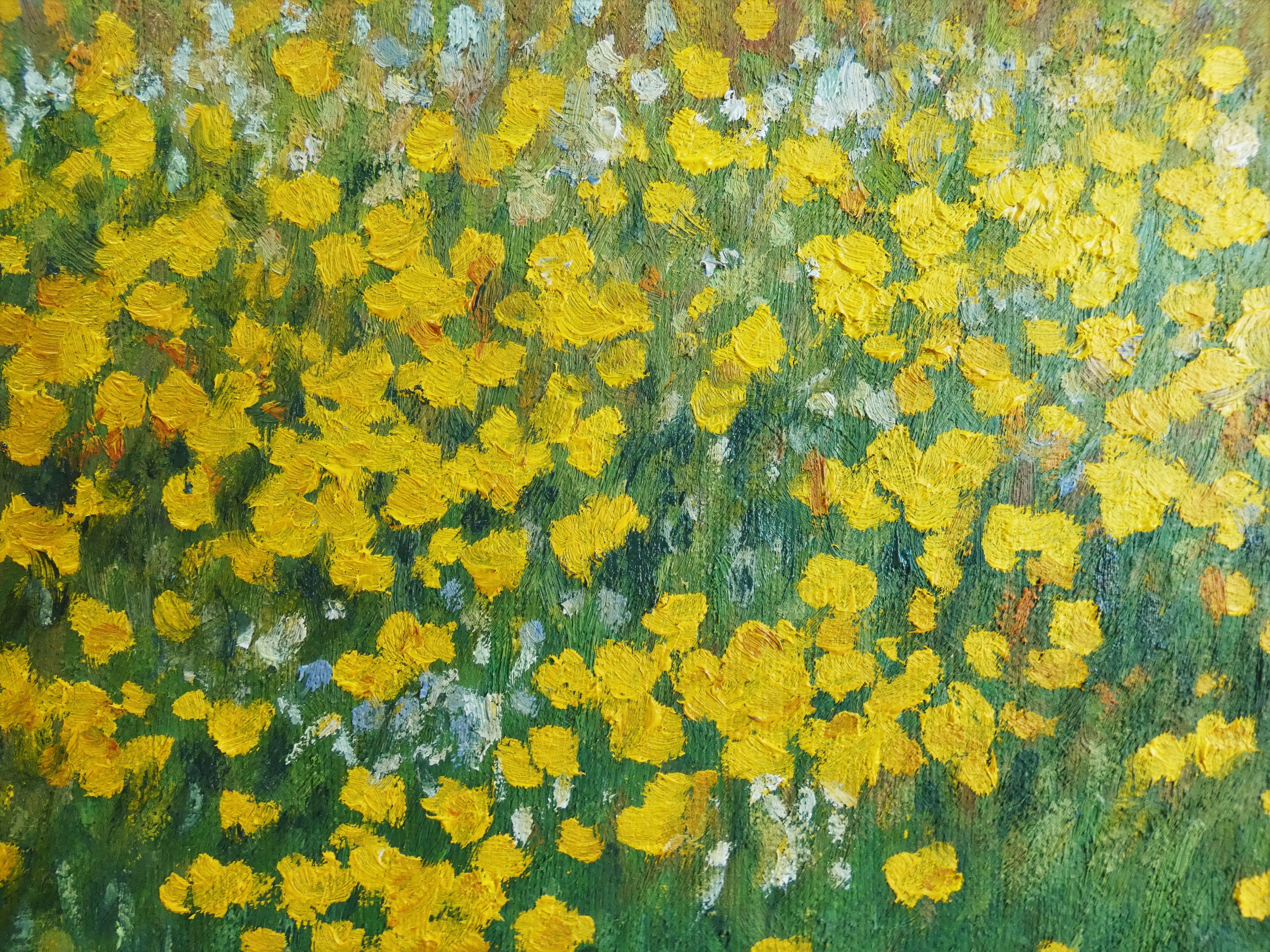 Mi cuadro trata de la primavera, la primavera son las flores, los colores fuertes y la alegría :: Pintura :: Impresionista :: Esta obra viene con un certificado oficial de autenticidad firmado por el artista :: Lista para colgar Sí :: Firmada: Sí ::