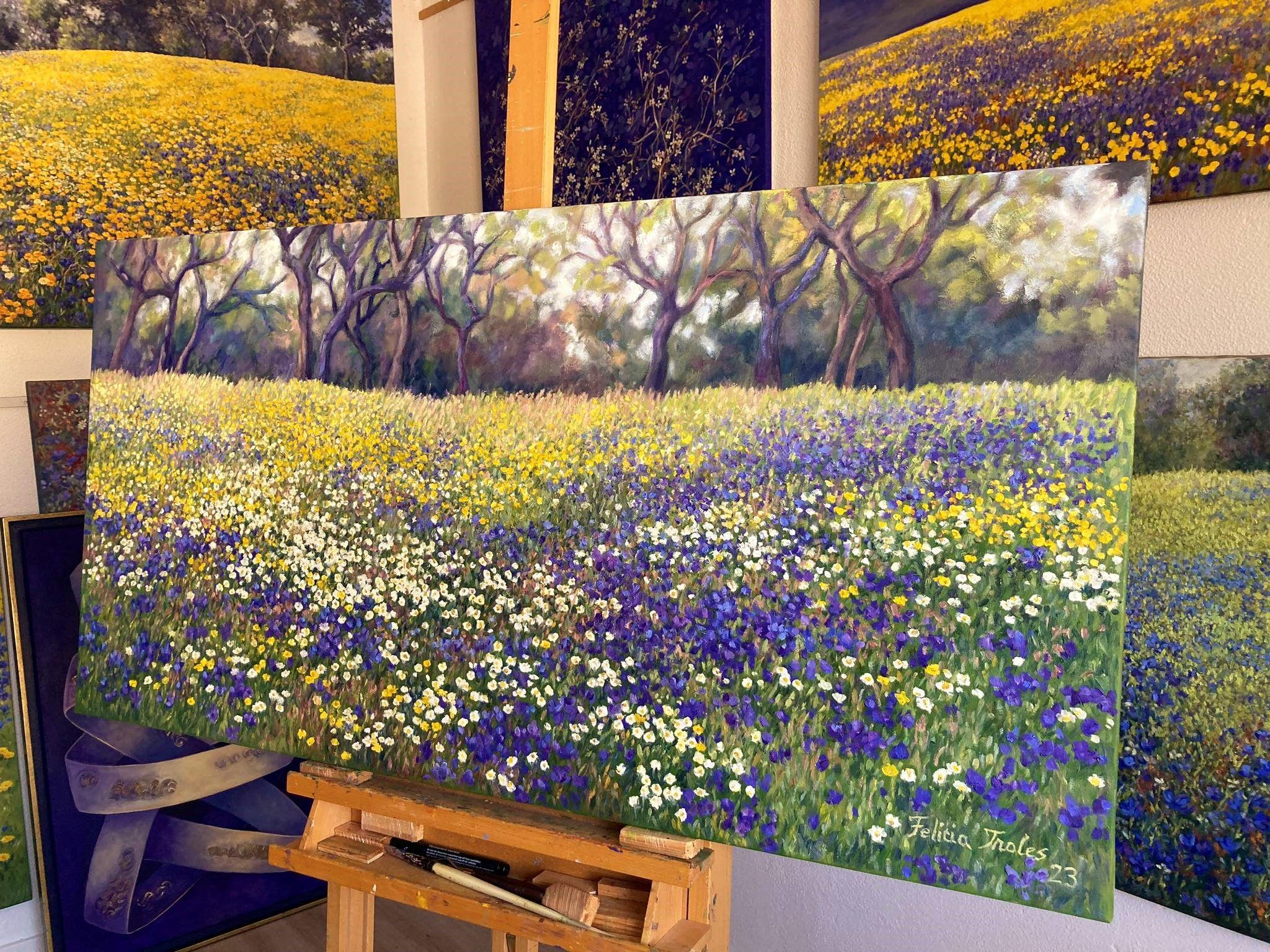 Spring Afternoon, Painting, Oil on Canvas For Sale 4
