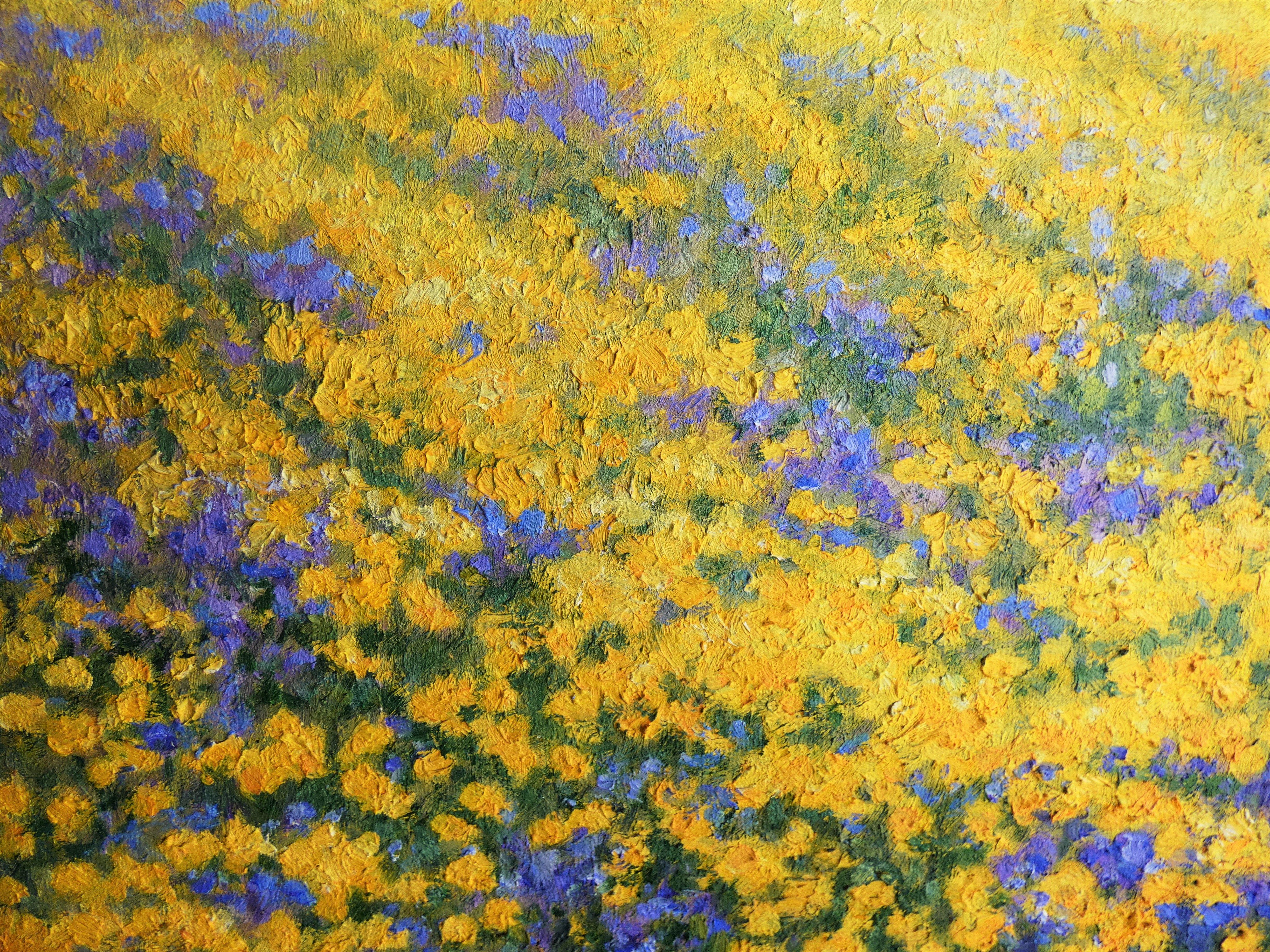 My art is about spring, vibrant and strong colors, contrasts - a foreplay between light and shadow :: Painting :: Impressionist :: This piece comes with an official certificate of authenticity signed by the artist :: Ready to Hang: Yes :: Signed: