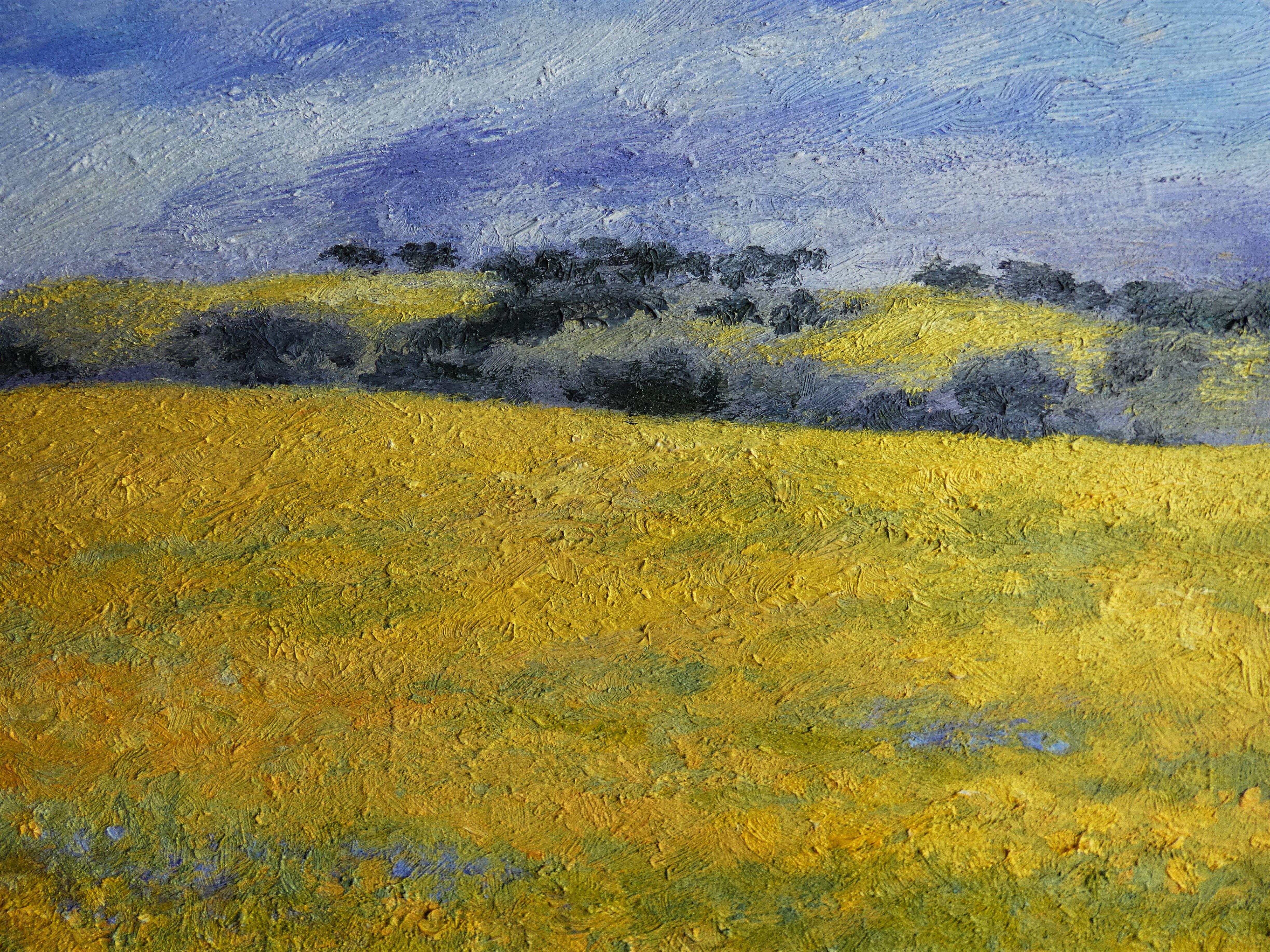 Yellow Spring, Painting, Oil on Canvas For Sale 1