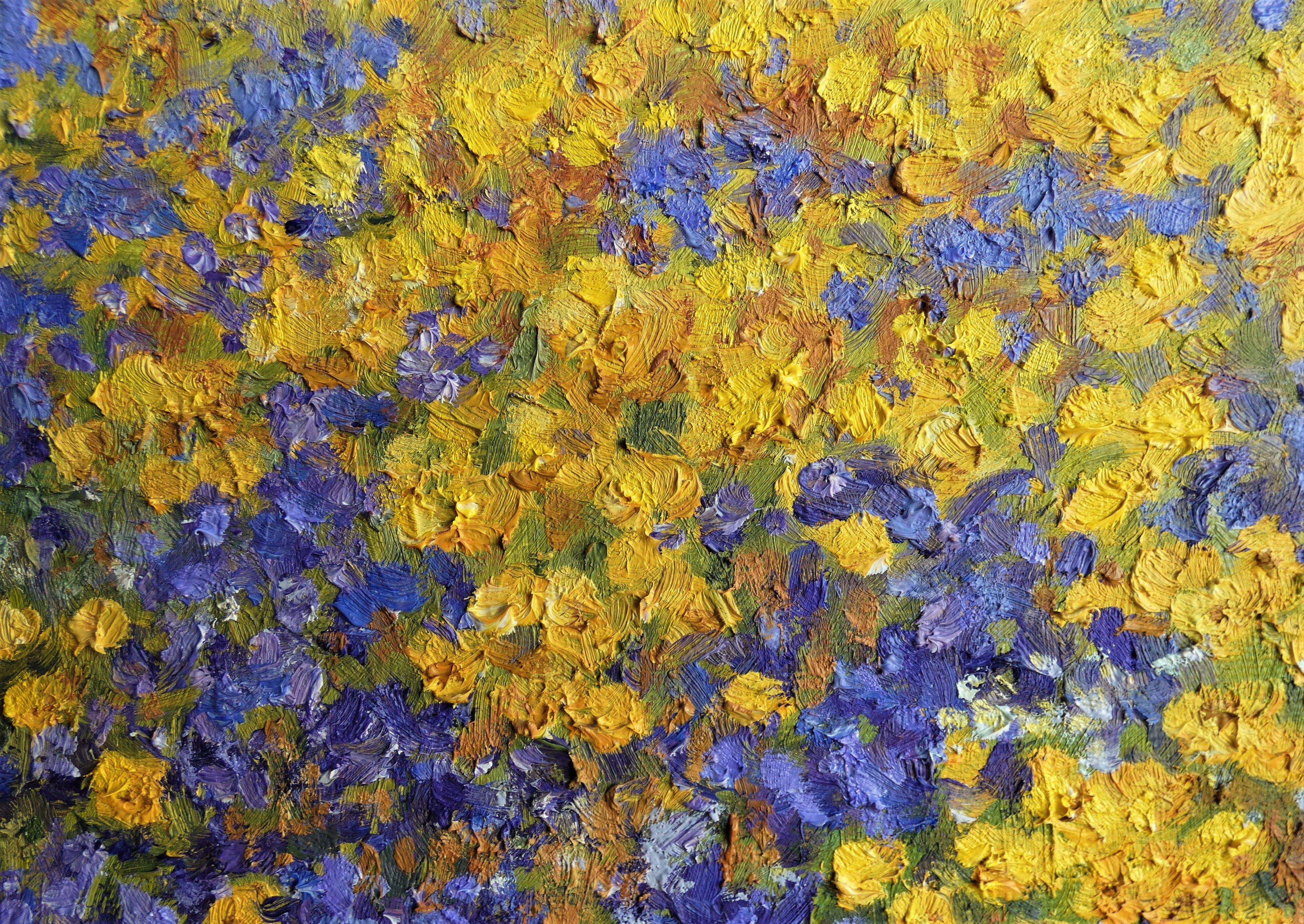 Yellow Spring, Painting, Oil on Canvas For Sale 2