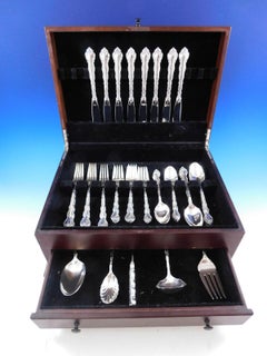 Feliciana by Wallace Sterling Silver Flatware Set for 8 Service 46 Pieces