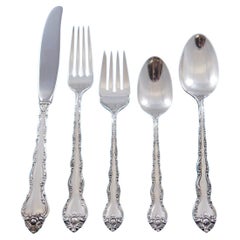Feliciana by Wallace Sterling Silver Flatware Set for 8 Service 46 Pieces