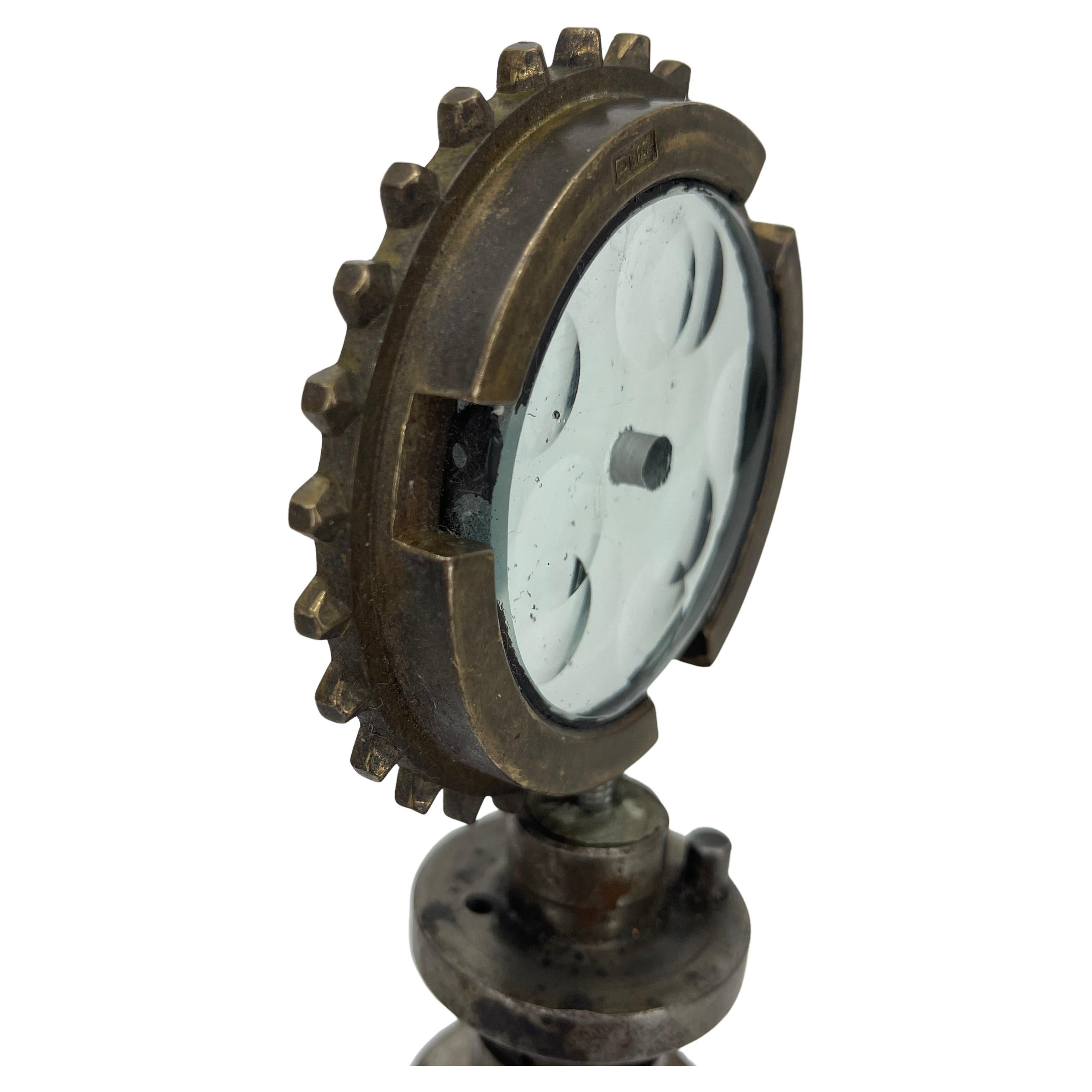 Mexican Feliciano Béjar Glass, Steel and Brass Magiscope Sculpture For Sale
