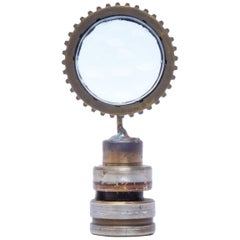 Feliciano Bejar Magiscope Industrial Glass and Steel Short Sculpture Signed 
81