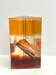 Feliciano Bejar Resin Lucite Abstract Modern Sculpture
