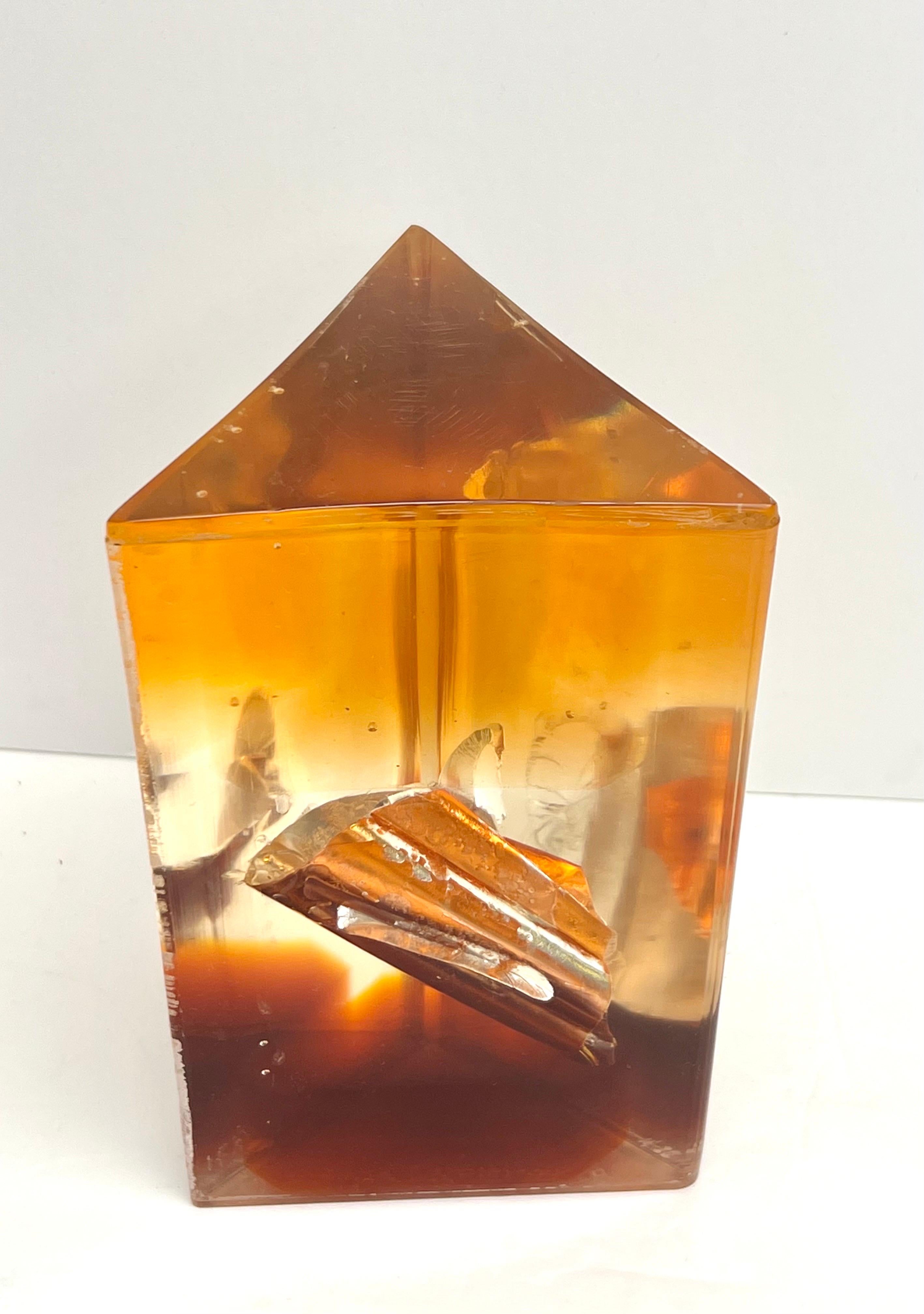 Mexican Feliciano Bejar Resin Lucite Abstract Modern Sculpture