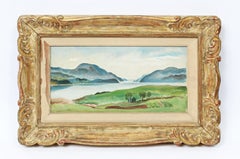 Antique American Female Impressionist St. David's Bermuda Harbor Oil Painting